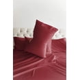 thumbnail image 3 of Hotel Quality Luxurious & Soft 4 Piece Sheet Set – 100% Long Staple Egyptian Cotton, Burgundy, Deep Pocket 15 Inch, Ultra-Breathable, Wrinkle-Resistant Bedding (Full), 3 of 6