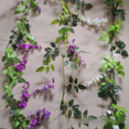 thumbnail image 1 of Flor de glicina artificial, alambre de hierro de ratán, enredadera de flores de glicina, cadena con enredadera de alambre de hierro, flor de frijol decorativa, 1 of 3