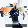 thumbnail image 6 of LED World Map Wall Clock, Large Modern Acrylic Digital Clock for Home, 6 of 9