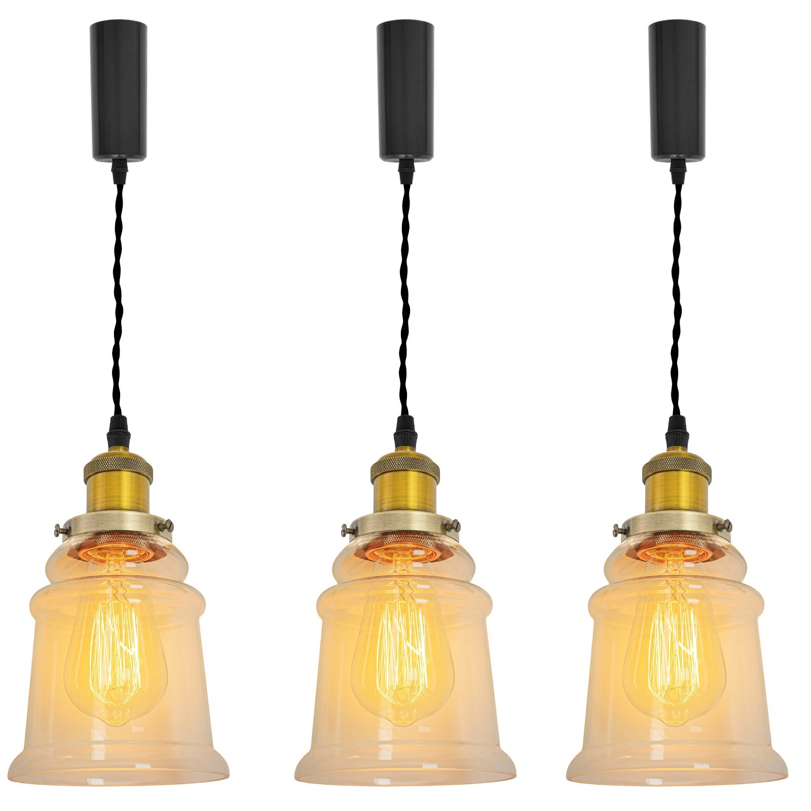 Kiven H Track Pendant Lightning,Adjustable Cord Length,Industrial H