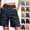 #02 Navy, variant on Cotton Cargo Bermuda Shorts for Women High Waisted Straight Leg Relaxed Fit Cargo Breathable Durable Cargo Shorts with Multi-pocket , #02 Dark Gray, M