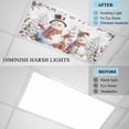 thumbnail image 5 of Ceiling Light Cover for Classroom, White Christmas Snowman Magnetic Fluorescent Light Covers Filter for School,Office, 2X4&nbsp; FT, Pack of 3, Winter Holly Berry Grey Snowflakes, 5 of 8