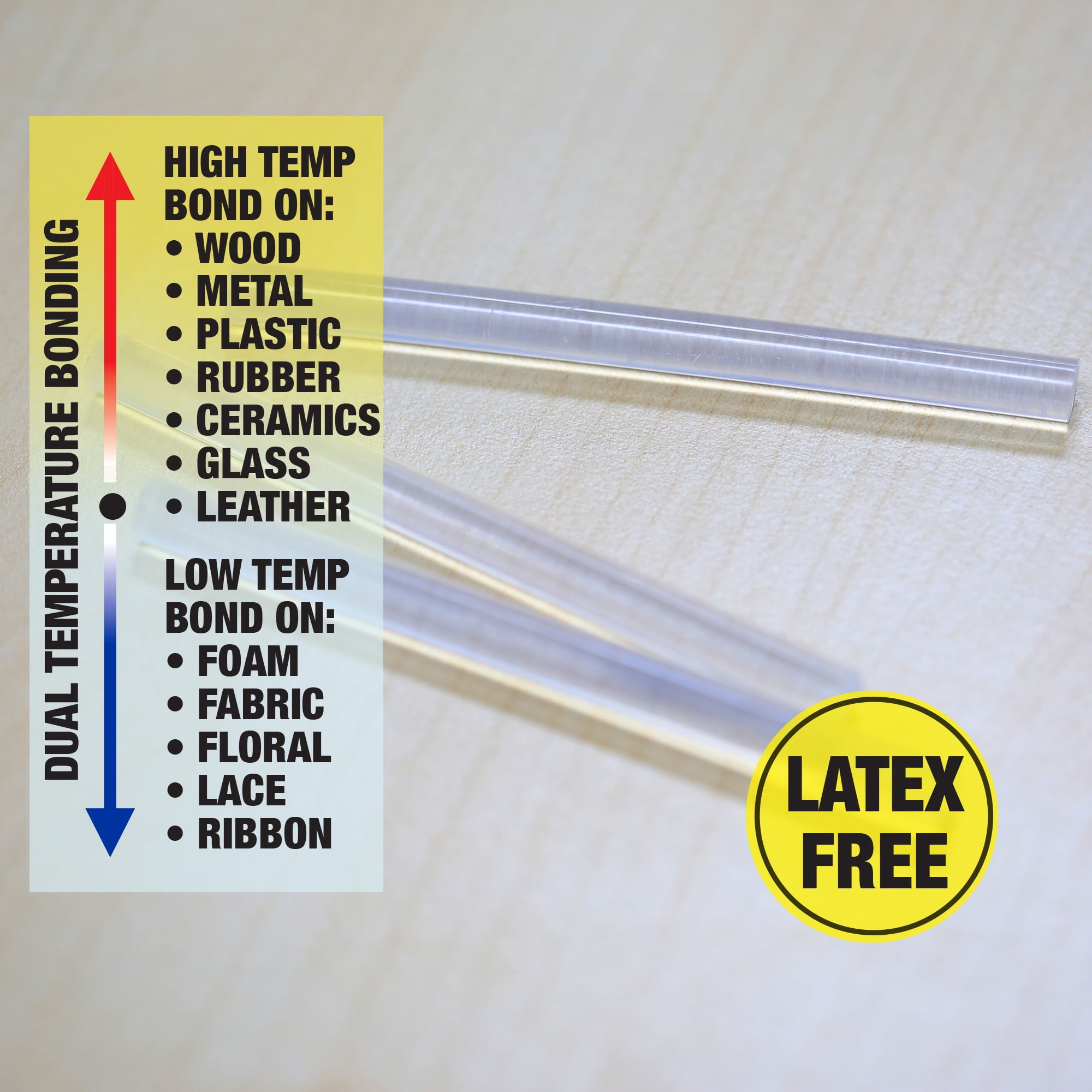 BAZIC Hot Melt Glue Sticks Dual Temp Mini 3.9" x 0.27", All Purpose Industrial Glue Stick (20/Pack), 144-Packs