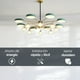 thumbnail image 3 of Lampara de techo estilo industrial hierro forjado verde con dorado lampara downlight ilios innova 8 luces, 3 of 9
