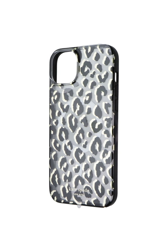 Open Box Kate Spade Protective Case for MagSafe for Apple iPhone 15 Plus - Leopard Black