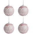 thumbnail image 1 of 4 bolas navideñas con adornos TUNC de 8 cm con purpurina rosa, 1 of 5