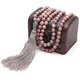 thumbnail image 2 of Womens 108 Mala Prayer Beads Wrap Necklace With Long Tassel Healing Crystal Stone Necklaces Yoga Meditation Reiki Quartz Jewelry, 2 of 4