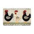 thumbnail image 2 of Welcome Doormat with Rabbit Chick Cow Designs Non Slip Silicone Back Doormat for Front Door Entryway Kitchen Bathroom Porch Indoor Outdoor Decorative Rug Water Absorbent Doormat for Home Decor, 2 of 7
