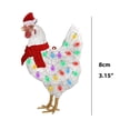 thumbnail image 2 of Navidad Adornos Colgantes Pollo De Madera Con Bufanda Sombrero De Navidad Colgante Colgante Decoraciones Para El Hogar Decoración De Vacaciones Minnieouse HA041683-02, 2 of 6