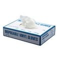 thumbnail image 3 of 100x Transparent PVC Plastic Disposable Gloves for Restaurant Latex Gloves L, 3 of 8