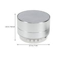 thumbnail image 4 of 1Pcs Small Portable Speakers Silver Aluminum Alloy With Bluetooth Audio Input 7.00X7.00X4.80In, 4 of 8