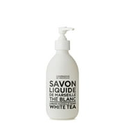Compagnie de Provence Savon de Marseille Liquid Soap - White Tea - 10 Fl Oz Glass Pump Bottle