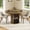 Walnut, variant on 47 Inch Round Dining Table Seats 4-6 People, Wooden Kitchen Table with Built-In Storage and Wine Cabinet, Multipurpose Home Furniture for Dining Room and Living Room (Table Only)