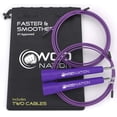 thumbnail image 1 of Cuerda para saltar ajustable de velocidad WOD Nation morada, 1 of 8