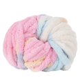 thumbnail image 1 of Taian Roving 1 paquete (aprox. 29.5 Yd) - Macaron Rainbow - El hilo de chenilla esponjoso es ideal para mantas suaves y para bebés, tejidos para brazos, ganchillo y manualidades, 1 of 2