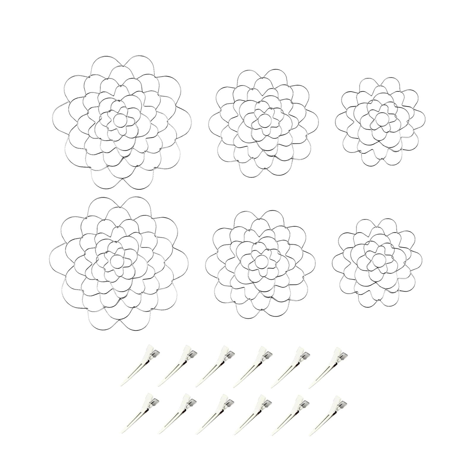 perfeclan Flower Arrangement Holder Floral Grid Floral Insert Lid Flower Flower Arranging Tool for Tabletop Floral Photo Prop 4 5 6inch 2 Pieces