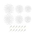 thumbnail image 1 of Soporte para arreglos florales, rejilla floral redonda, suministros, inserto floral, tapa de acero inoxidable 4 5 6 pulgadas 2 piezas, 1 of 9