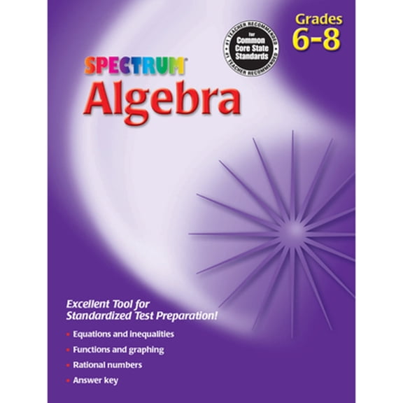 Pre-Owned Algebra, Grades 6 - 8 (Paperback) by Spectrum