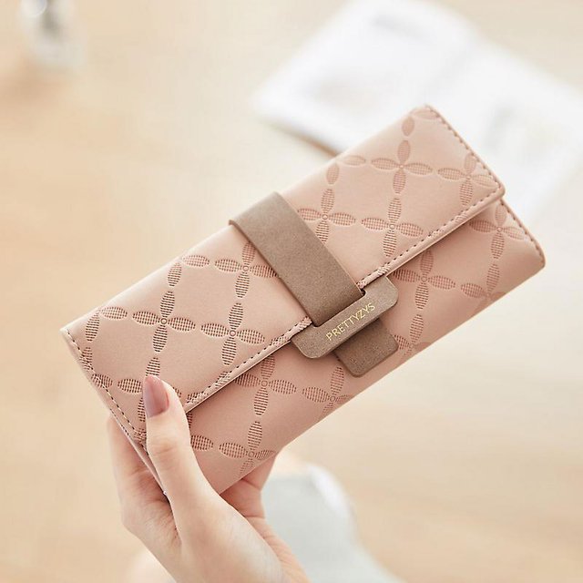 Cartera Grande para Mujer - Cartera para Mujer con Bolsillo con Cremallera para Monedas - 9 Tarjeteros y Portaidentificaciones - Organizador de Cartera para Mujer - Cuero Suave y 100% Vegano Rojo Verde Cocina, Decoración y Otros