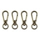 thumbnail image 3 of Paquete de 4 clips de gancho giratorio de acero inoxidable para embarcaciones marinas, herrajes, resorte Bronce, 3 of 9