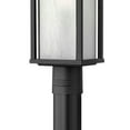 thumbnail image 3 of 1 Light Large Outdoor Post Top or Pier Mount Lantern Craftsman-Coastal Style 11 inch Wide By 19.5 inch High-Titanium Finish-Incandescent Lamping Type, 3 of 10