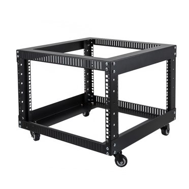 RIVECO 14U Server Rack Rails Kit - Heavy Duty Vertical Mount Rails 2-Pack Black