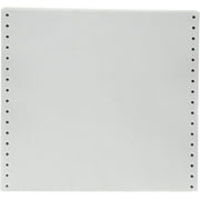 Compulabel Pinfeed Labels Fanfold Permanent Adhesive, 8 1/2" x 8.4375", White (112050)