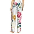 thumbnail image 2 of Bixox Women's Colorful Flowers Patterned Pajama Pants Loungewear, 2 of 5