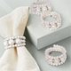 thumbnail image 4 of Napkin Ring Elegant Bling Modern Pearl Beaded, 4 of 5