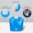 thumbnail image 3 of Bolsa de almacenamiento de agua de 4 Uds., bolsa plegable de 10L de gran capacidad con válvula, portátil de calidad alimentaria, sin fugas, para acampar, senderismo al aire libre, 3 of 5