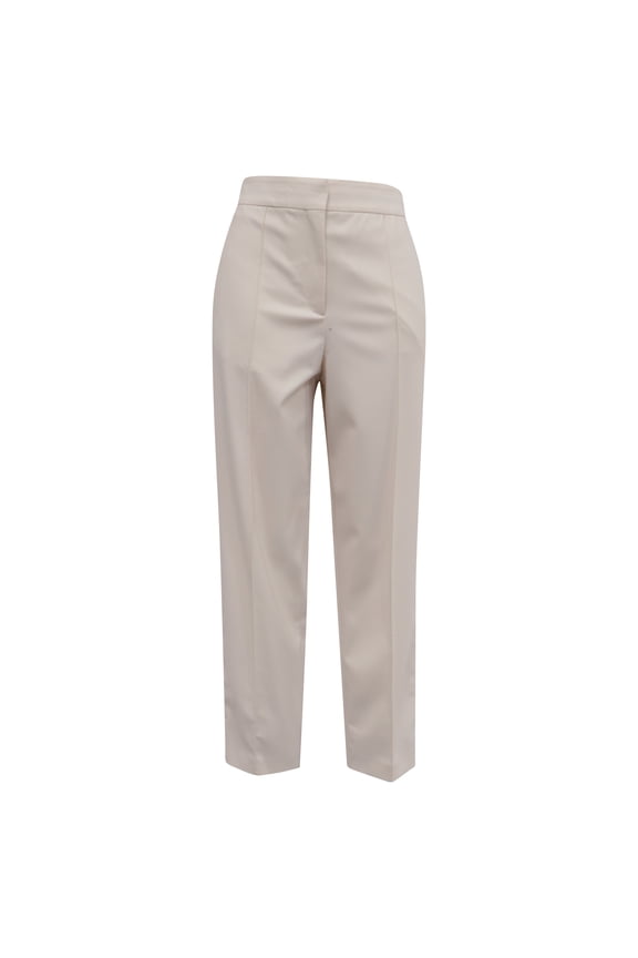 Pre-Owned Proenza Schouler High-Rise Carrot Pants in White Wool
