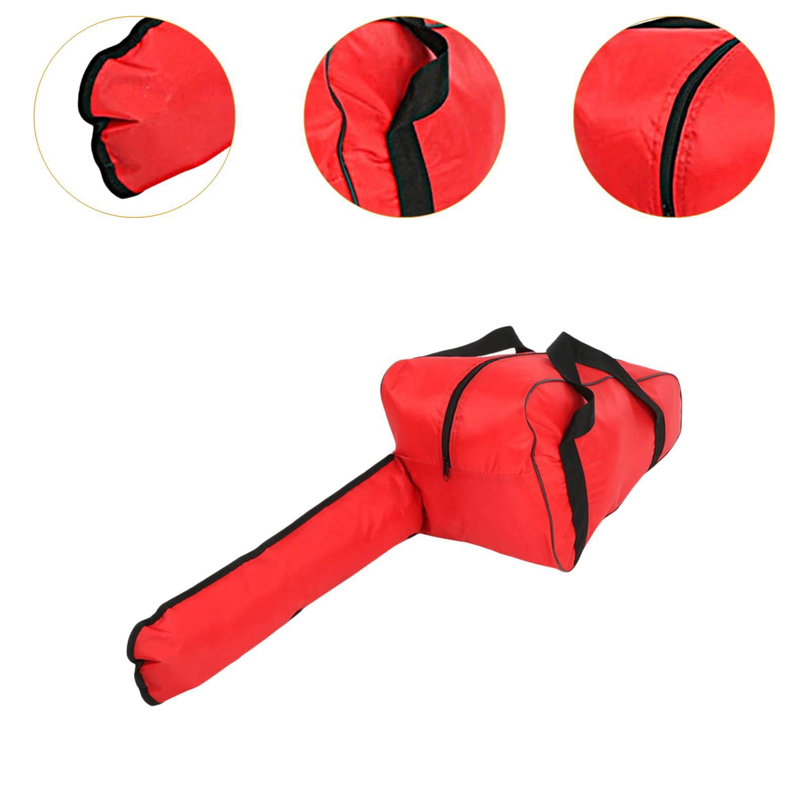 figatia Bag Saw Case Heavy Duty Full Protection with Handle Rainproof Garden Tool Holdall Bag for Travel Outdoor Red