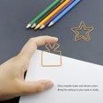 thumbnail image 4 of 100pcs Paperclips Metal Paper Clips Bookmark Clips Small Bookmark,Small Paper Clips Paperclips Bookmarks For Office Stationery Document Memo Poster Photo, 4 of 8