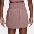 thumbnail image 2 of Women's Nike One Ultra High-Waisted Skort Color: Mauve Size: LARGE, 2 of 5