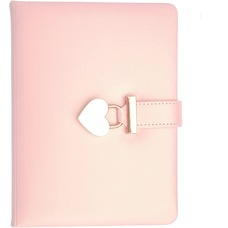Girls Diary With Lock And Key For Girls Secret Kids Journals For Girls Pink  Heart Locking Journal Faux Leather G