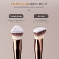 thumbnail image 4 of Travel Makeup Brush Set with Case  20 count Makeup Set, Multi-functional Essential 18 count Makeup brushes Foundation, , Blush, Eyeshadow Brushes with 2 Cushion Puffs-Coffee Brown, 4 of 6