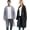 Black & Grey, variant on KALAKALA Rain Ponchos for Adults Reusable Raincoats Survival Heavy Duty Military Impermeable 2 Packs Rain Coat…