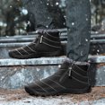 thumbnail image 5 of AUXDIQ Winter Boots Mens Ankle Walking Boots Warm Fur Lined Booties Outdoor Snow Boots, 5 of 5
