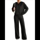 thumbnail image 2 of Conjuntos de Salón para Mujer, Pijamas de 2 Piezas A Juego, Moda de Otoño, Conjuntos de Punto Acanalado, Chándales Casuales de Larga Negro L, 2 of 9