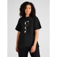 thumbnail image 1 of Women'S Vintage Geometric-Patterned T-Shirt, Crew Neck, Short Sleeve, Regular Length, 100% Polyester Knit Fabric, Summer Casual Top - 200g/m², 1 of 6