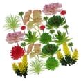 thumbnail image 2 of 24 piezas de suculentas simuladas, plantas decorativas para pared, plantas artificiales, 2 of 8