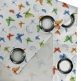 thumbnail image 4 of Ambesonne Colorful Grommet Curtain, Butterflies Animal, 50" x 96", Multicolor, 4 of 6