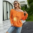 thumbnail image 4 of Women Oversized Off-The-Shoulder Slouchy Sweatshirt, 4 of 4