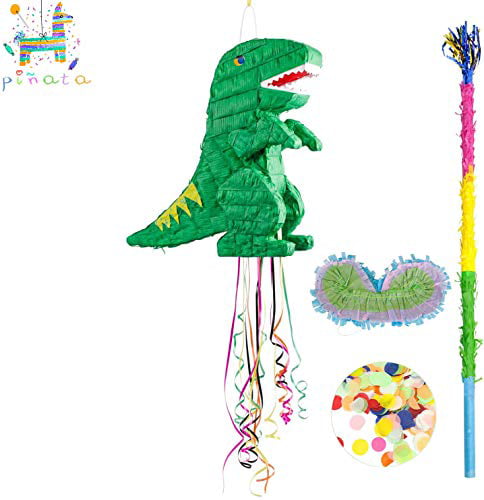 kaimei Donkey Pinata for Kids Birthday Anniversary Celebration Decorations Gaming Theme Pet Party Cinco de Mayo Fiesta Supplies with Stick Confetti Multicolored