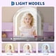 thumbnail image 3 of Para niños vanity set: 2-in-1 makeup set con lighted mirror y stool, suitable para ages 3 to 9, 3 of 7