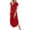 Red, variant on BLTIBY Womens Summer Casual Sleeveless Maxi Dress Crewneck Loose Split Wrinkle-Free Beach Travel Vacation Long Sundress wtih Pockets Green L