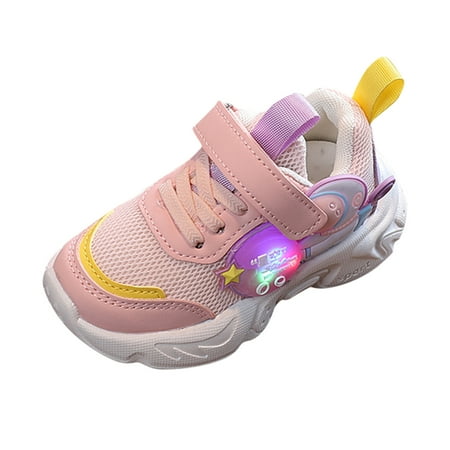 

B91xZ Shoes For Girls Children Sports Shoes Light Shoes Small White Shoes Light Board Shoes Non Slip Soft Bottom Toddler Girls Canvas Shoes Pink 2 Years