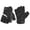 Black, variant on HANDLANDY Fingerless Work Gloves for Men Utility Padded Half Finger Driving Working Gloves, XXL