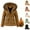 Army Green, variant on ATOYSOY Women's Winter Coat Warm Puffer Thicken Parka Jacket with Fauxhood Green L