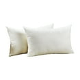 thumbnail image 5 of 3S Brother's Solid Cushion Cover Super Soft & Cozy Home Décor Throw Pillow Case for Chair Couch Bedroom & Livingroom Décor Pillowcase with Invisible Zipper Set of 2 Pieces - Cream 12"x20" Each, 5 of 8